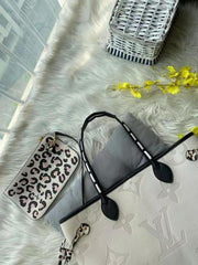 LOUIS VUITTON LV NEVERFULL WHITE TOTE BAG WITH LV DUST BAG