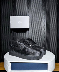 Nike Airforce 1 All Black Glitter