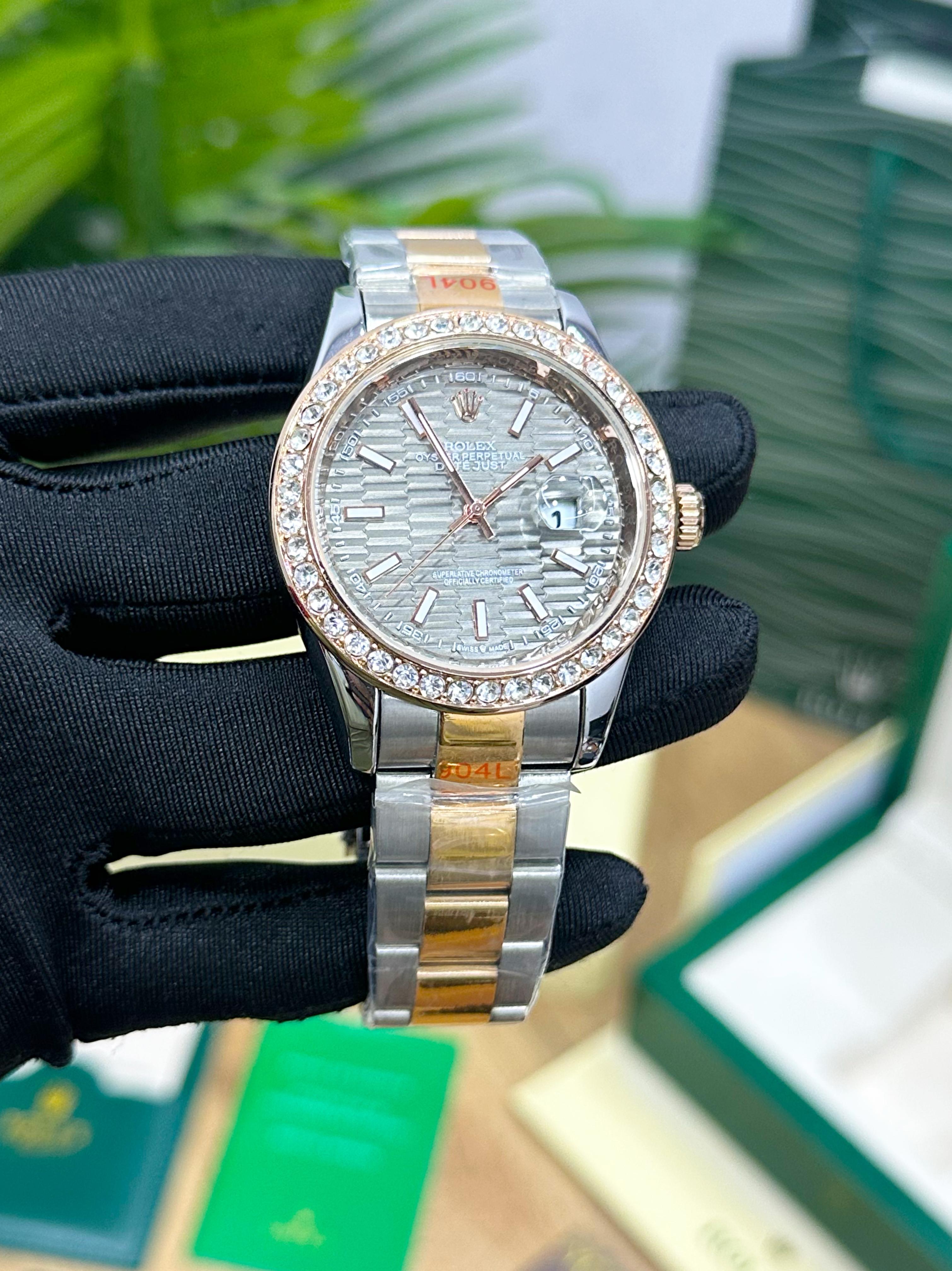 ROLEX DATE JUST 41mm Oyster DIAMOND DIAL – Lebrouges