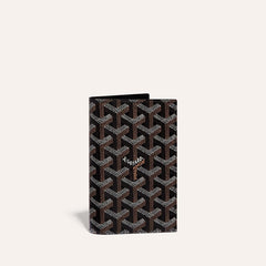 Goyard Grenelle Passport Holder Cover With OG Box & Dust Bag (804 Black)