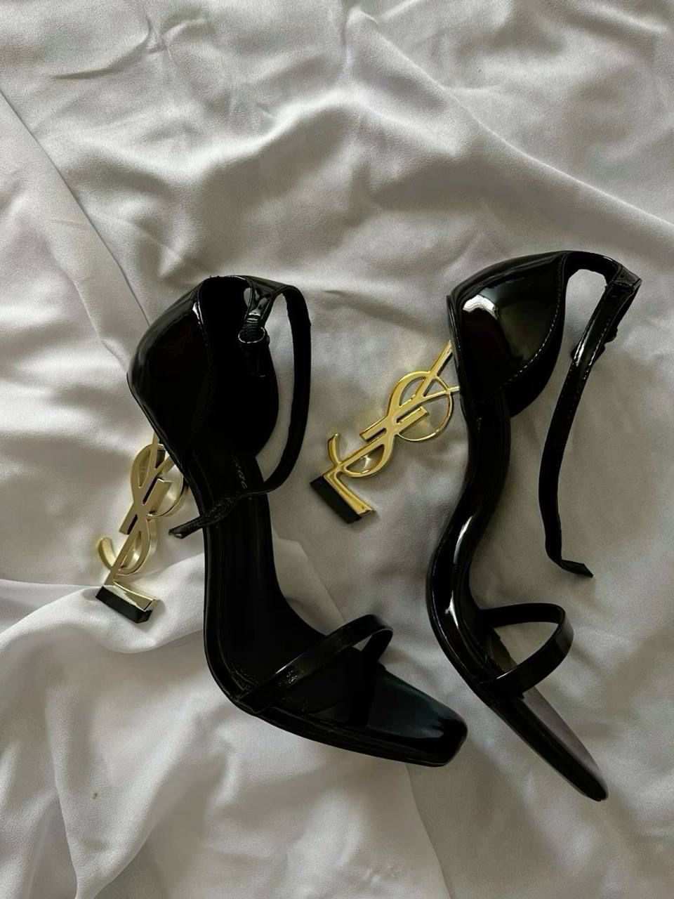 YSL Opyum Heels Premium Black Gold – Lebrouges - Main Image