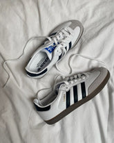 Adidas Samba Leather White Black