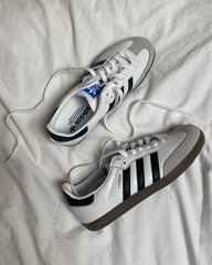 Adidas Samba Leather White Black