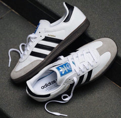 Adidas Samba Leather White Black