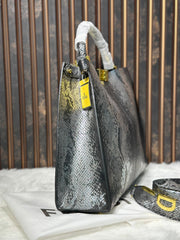 Fendi Peekaboo Premium Crocodile Tote Bag