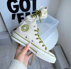 Converse Chuck Taylor High Green Cream