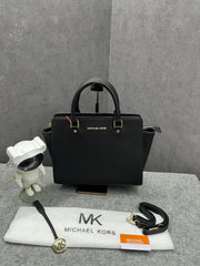 Michael Kors Ellis Selma Medium Satchel Black With Dust Bag 6038
