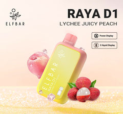 ELFBAR RAYA D1 LYCHEE JUICY PEACH 13000 puff