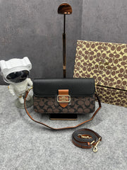 Coach Morgan 27 Shoulder Bag With OG Box & Dust Bag (5710 Coffee Black)