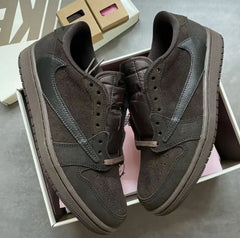Semi UA Air Jordan 1 Low Travis Scott Velvet Brown Legit