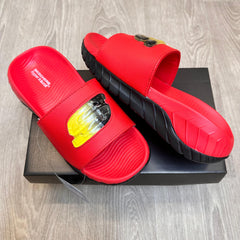 2025 Skechers Go Recover Utopo Logo Premium Red Black Slides