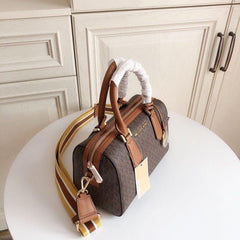 Michael Kors Boston Brown With Dust Bag 71012 Coffee Brown