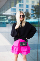 Gucci GG Marmont Mini Matelasse Shoulder Bag With OG Box & Dust Bag (Black - 906)