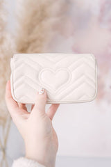 Gucci GG Marmont Mini Matelasse Shoulder Bag With OG Box & Dust Bag (White - 907)