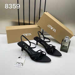 Zara Heels Black High Quality Wid OG Box & Dust Bag 8359 Black