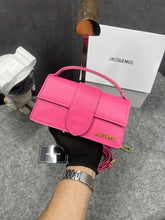 Jacquemus Leather LE Bambino With Sling Strap OG Box & Dust Bag (109-1 Plum Pink)