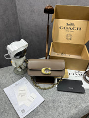 Coach Idol Medium Bag 23 Earth Brown High Quality Wid OG Box & Dust Bag CP131 Earth Brown