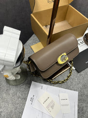 Coach Idol Medium Bag 23 Earth Brown High Quality Wid OG Box & Dust Bag CP131 Earth Brown