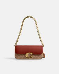 Coach Idol Medium Bag 23 High Quality Wid OG Box & Dust Bag CP131 Signature Brown