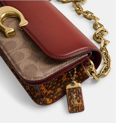 Coach Idol Medium Bag 23 High Quality Wid OG Box & Dust Bag CP131 Signature Brown