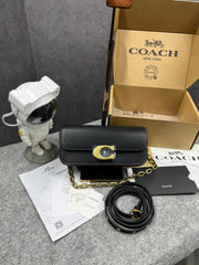 Coach Idol Medium Bag 23 CP131 Black High Quality Wid OG Box & Dust Bag