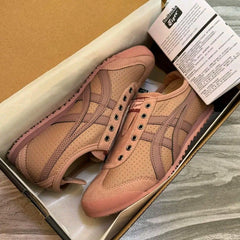 WMN Onitsuka Tiger Mexico 66 Slip On Pink Leather Premium