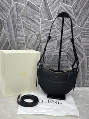 Polene Numero Black Dix Crossbody Bag With OG Box & Dust Bag 368 Black
