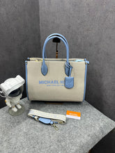 Michael Kors Handbag Mirella Tote With Dust Bag 22320-1 Beige Blue