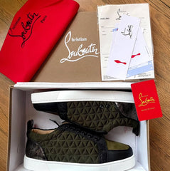 Christian Louboutin Spike Olive Sneakertop sneaker