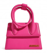 Jacquemus Le Chiquito Noeud Bag With OG Box Dust Bag & Extra Sling Belt (Pink - 655)
