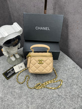 Chanel Mini Lambskin Vanity Bag Apricot With OG Box & Dust Bag 757631 Apricot