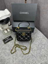 Chanel Mini Lambskin Vanity Bag Black With OG Box & Dust Bag 757631 Black