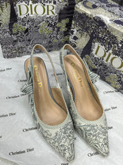 Dior JAdior SlingBack Pump Tiger Grey With OriginalBox CarryBag Premium