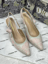 Dior JAdior SlingBack Pump Pink Grey With OriginalBox CarryBag Premium