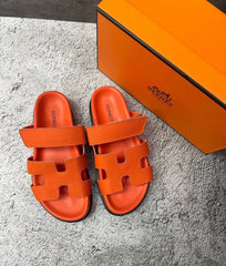 Hermes Men's Chypre Sandal Orange