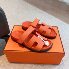 Hermes Men's Chypre Sandal Orange
