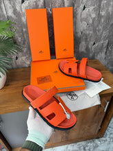 Hermes Men's Chypre Sandal Orange