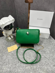 Bvlgari Serpenti Forever Clutch Green With OG Box & Dust Bag 837 Green
