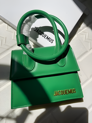 Jacquemus Le Chiquito Noeud Bag With OG Box Dust Bag & Extra Sling Belt (Green - 665)