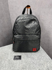 Hugo Boss Black Red Unisex Backpack With Dust Bag 8922 Black