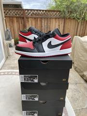 Semi UA Air Jordan 1 Low Bred Toe