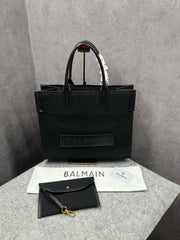 Balmain B-Army Black Tote Bag With Pouch Black With Dust Bag 990