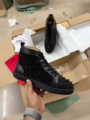 Christian Louboutin high ALL black Sneakers