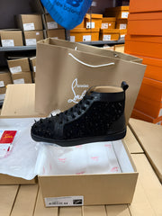 Christian Louboutin high ALL black Sneakers