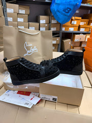 Christian Louboutin high ALL black Sneakers
