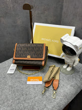 Michael Kors Freya Crossbody Bag With OG & Dust Bag 23013 Coffee Brown