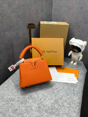 Louis Vuitton Capucines Mini Orange OG Double Box With Dust Bag 981471 Orange