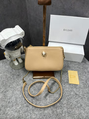 Bvlgari Serpenti Forever Clutch Apricot With OG Box & Dust Bag 837 Apricot