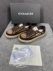 Coach Citysole Platform Sneaker Brown Canvas For Her With OG Box C0-1 Brown Canvas