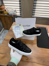 Calvin Klein Jeans Black Womens Classic Cupsole Elast Webbing Sneaker Ck-5 Black